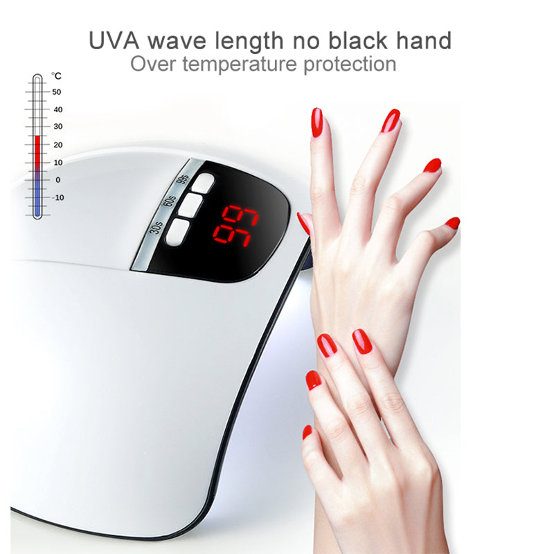 54W UV LED Nail Lamp – Smart Sensor Nail Dryer for Gel Polish