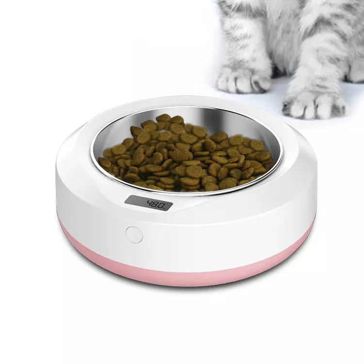 Smart Pet Feeding Bowl – Portable Automatic Feeder with Stainless Steel Bowl