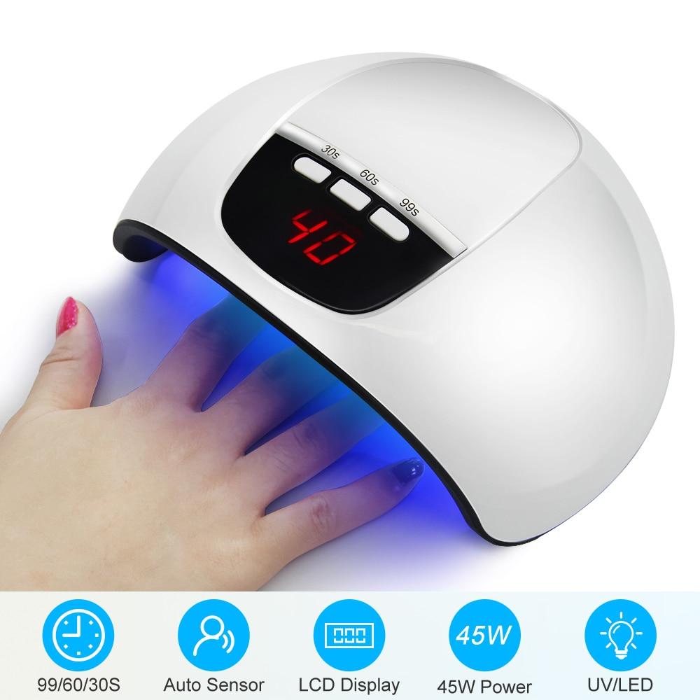 54W UV LED Nail Lamp – Smart Sensor Nail Dryer for Gel Polish