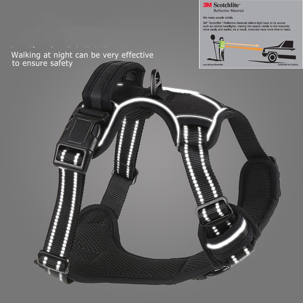 No-Pull Dog Harness – Breathable Reflective Vest with Handle for Small, Medium & Large Dogs
