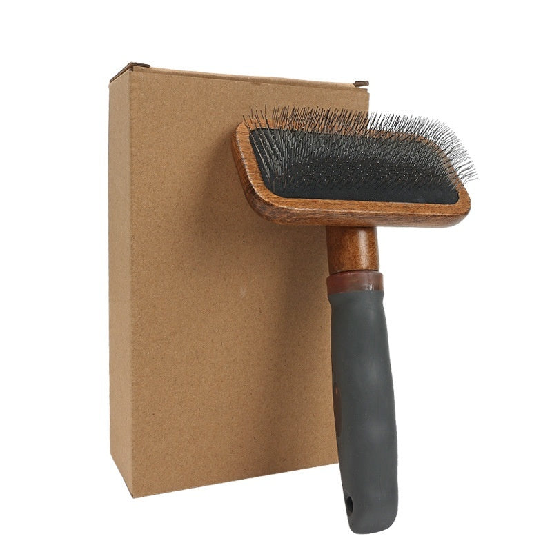 Pet Grooming Brush – Self-Cleaning Slicker Brush for Dogs & Cats