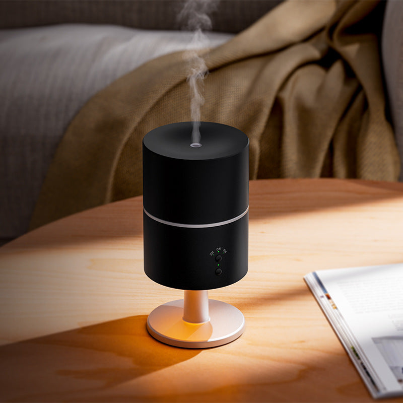 2-in-1 Desk Lamp & Ultrasonic Humidifier – Silent Night Light with Timer for Bedroom