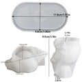3-Piece Ocean Shell Silicone Mold Set | DIY Resin Jewelry Box, Flowerpot & Oval Tray Crafts