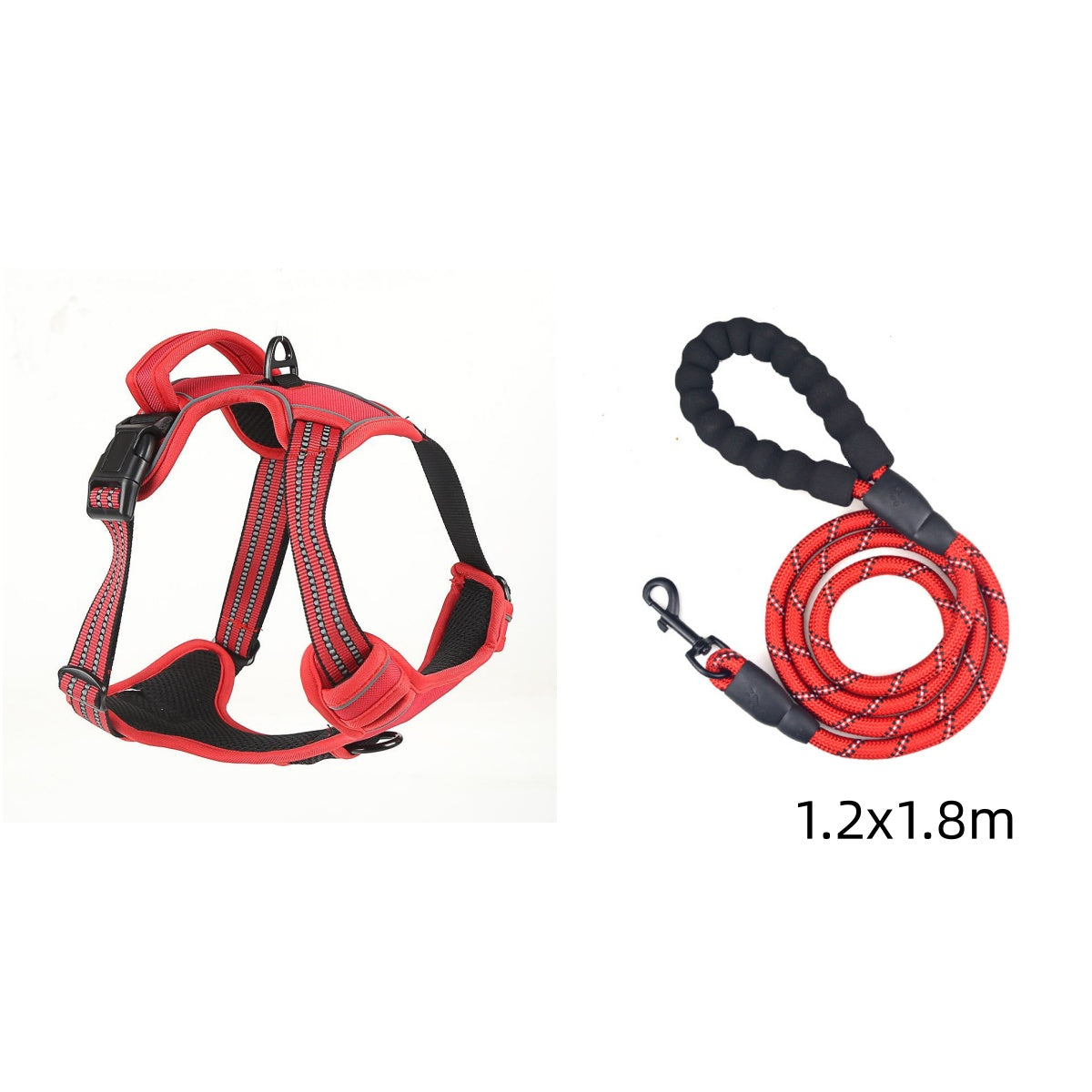No-Pull Dog Harness – Breathable Reflective Vest with Handle for Small, Medium & Large Dogs