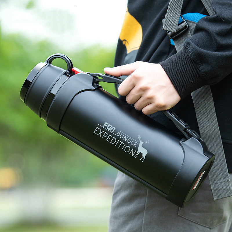 Large Insulated Stainless Steel Water Bottle with Handle – 1200ml & 1900ml, 5 Colors