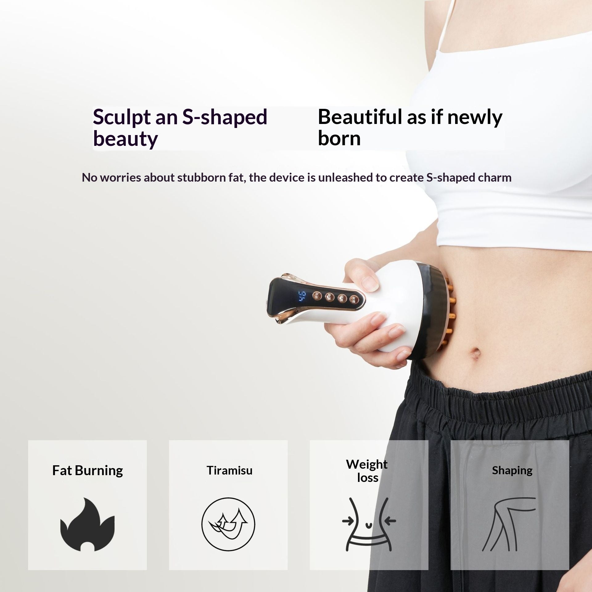 Electric Belly Massager – Vibration Fat Burning & Body Slimming Device