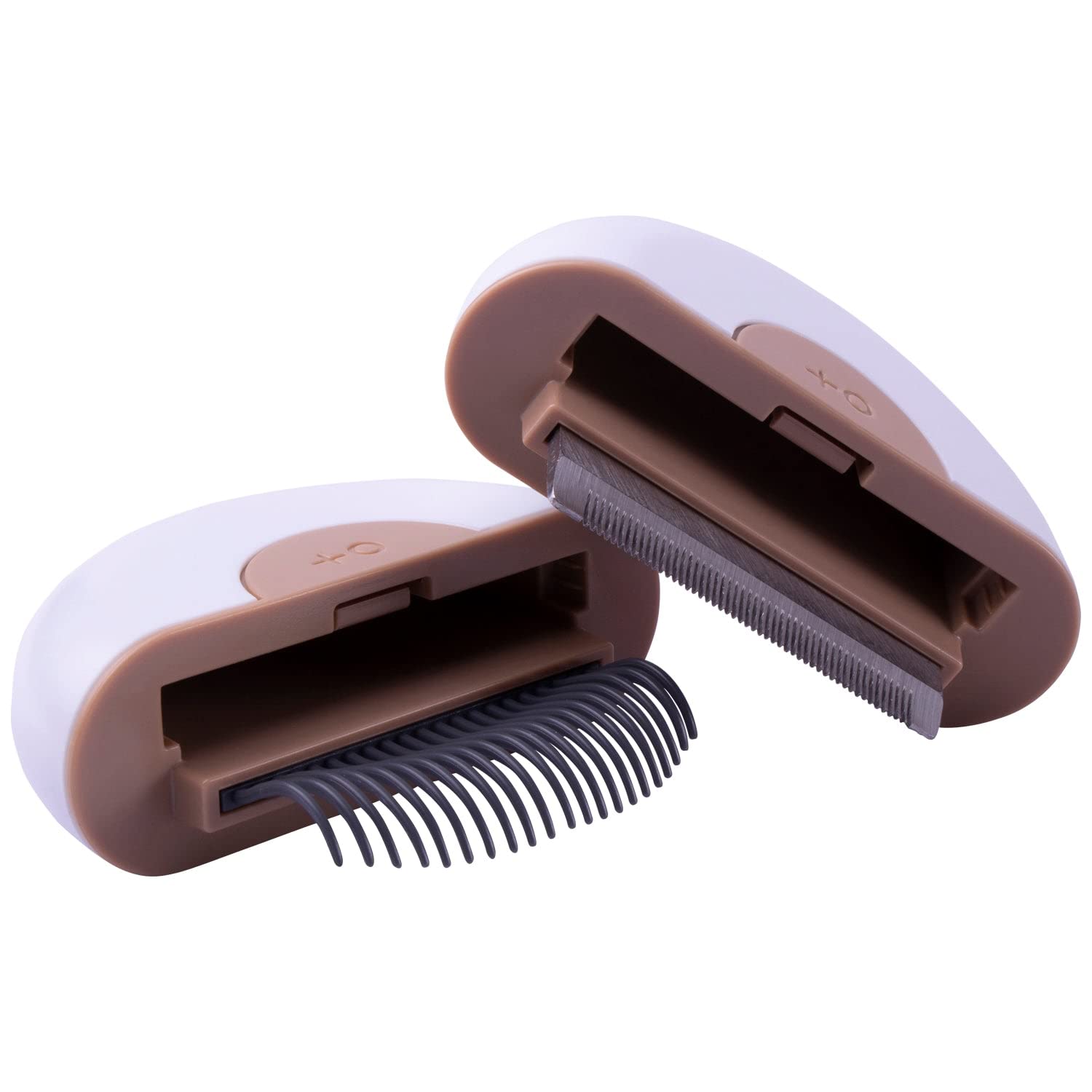 2-in-1 Cat & Dog Grooming Comb – Self-Cleaning Pet Brush for Matted Hair