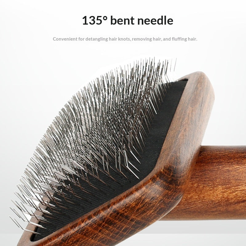 Pet Grooming Brush – Self-Cleaning Slicker Brush for Dogs & Cats